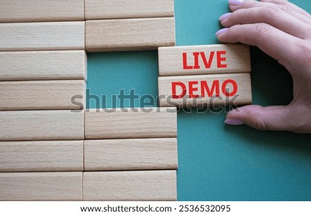 Image, Stock Photo Sign at demo