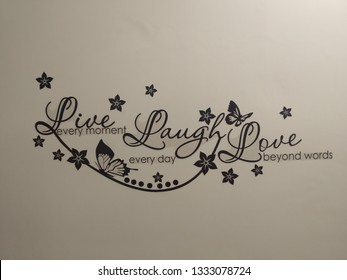 Live Laugh Love Wall Sticker