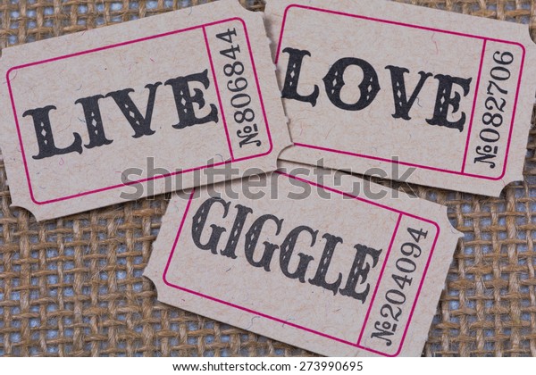 Live Love Giggle Parody Live Love Stock Photo Edit Now