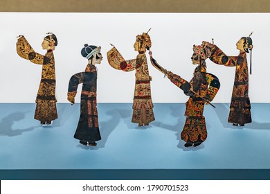 A Live Performance Of Chinese Shadow Puppetry