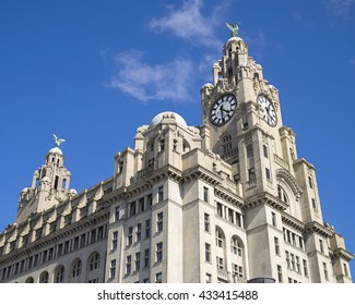 Liver Building In Liverpool,UK.   