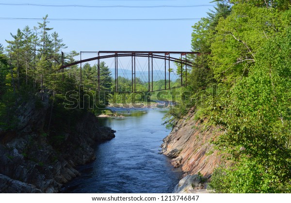 Livermore Falls Bridge Plymouth Nh Stock Photo Edit Now 1213746847