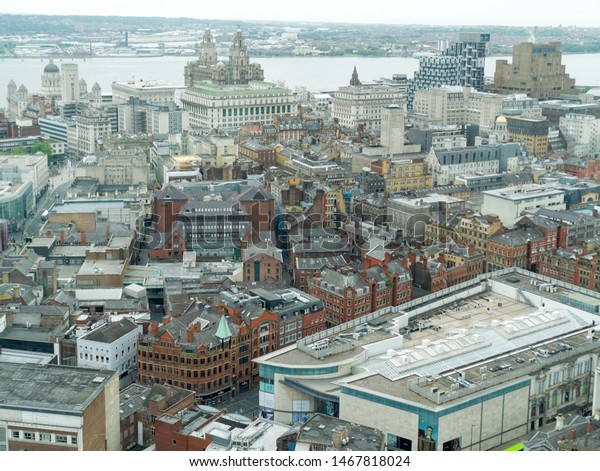 Liverpool England May 28 2017 Aerial Stock Photo Edit Now 1467818024