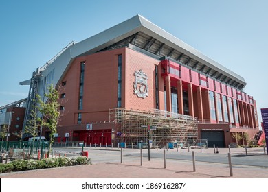 Liverpool, England, UK - 10.20.2020: Anfield is a football stadium in Anfield
