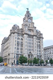 Liverpool, Merseyside, UK
September 22  2022
The Royal Liver Building
By The Waterfront In Liverpool. Opened In 1911, It's Two Liver Birds Looking Over City And Sea.