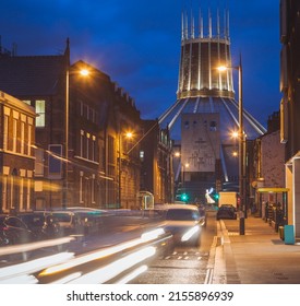 Liverpool Metropolitan Cathedral. Liverpool, North West England, UK. - Shutterstock ID 2155896939