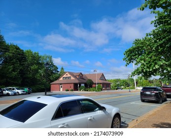 Liverpool, NS, CAN, June 25th, 2022 - The Community Services Building In Liverpool NS.