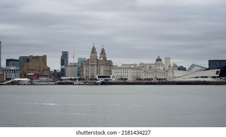 Liverpool Skyline And River Mersey      