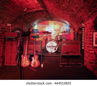LIVERPOOL, UK - CIRCA JUNE 2016: The Cavern Club nightclub at 10 Mathew Street where The Beatles played