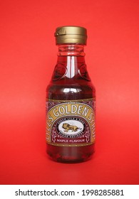 LIVERPOOL, UK - CIRCA JUNE 2021: Bottle Of Tate And Lyle Golden Maple Syrup