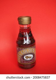 LIVERPOOL, UK - CIRCA JUNE 2021: Bottle Of Tate And Lyle Golden Maple Syrup