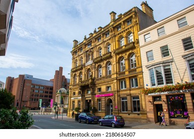 LIVERPOOL, UK - Jun. 17, 2022: North And South Wales Bank Building At 62 Castle Street In City Center Of Liverpool, Merseyside, UK. Liverpool Maritime Mercantile City Is A UNESCO World Heritage Site. 