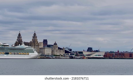 Liverpool Waterfront And River Mersey       