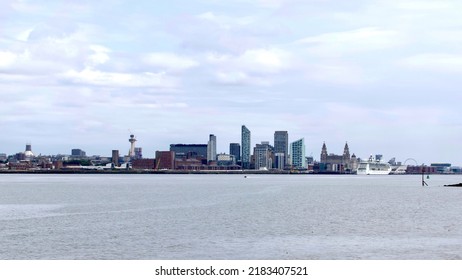 Liverpool Waterfront And River Mersey       