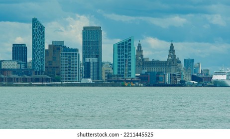 Liverpool Waterfront And River Mersey     