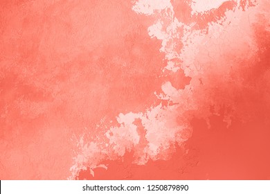 Living Coral abstract background. Color of the year 2019. Main trend concept.