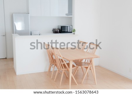 Living dining in a newly built house