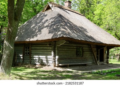 Living House Built Timber Thatched Roof Stock Photo 2182531187 ...