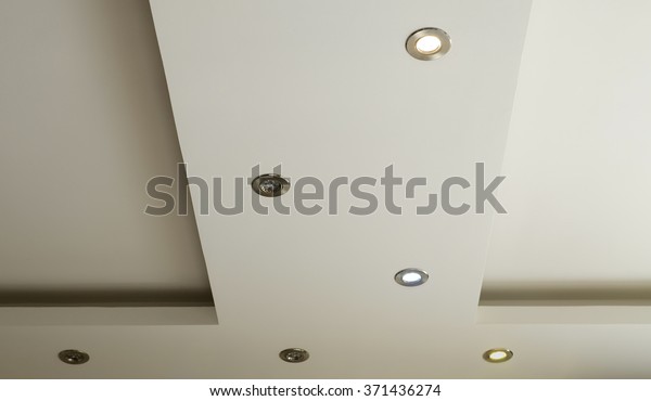 Living Room Ceiling Halogen Spots Stock Photo Edit Now