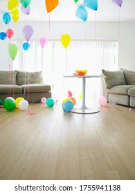 Living Room Full Of Balloons