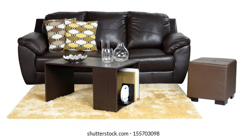 Living Room Furniture. Isolated