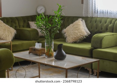 living room interior furniture decoration - Shutterstock ID 2368798123