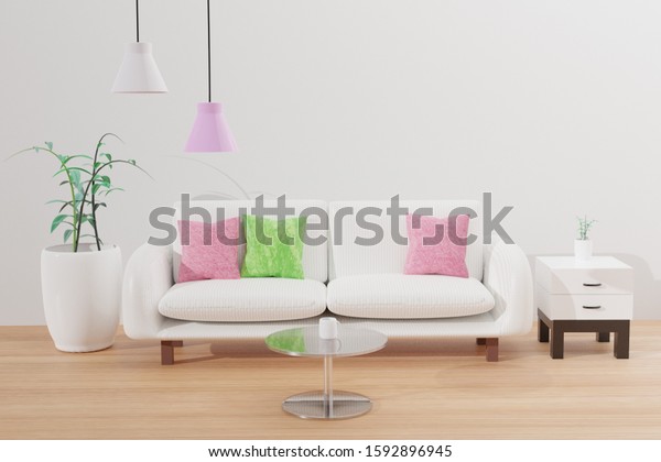 Download Living Room Interior Mockup Background Wall Stock Photo Edit Now 1592896945 PSD Mockup Templates