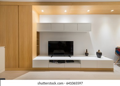 Living Room Interior - Tv Stand, Wall Mounted