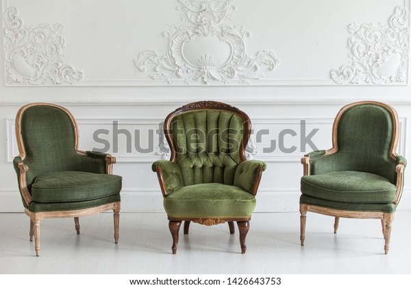 Living Room Rococo Style Vintage Chairs Stock Photo Edit