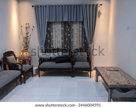 Living room with sofa chairs neatly arranged for Eidmubarak