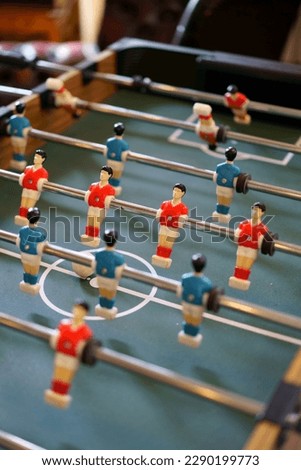 Living room with table football