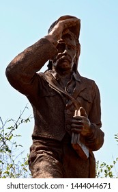 Livingstone, Zambia, Africa. July 2014. A Statue Of David Livingstone Near Victoria Falls At Livingstone, Zambia.