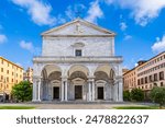 Livorno, Tuscany, Italy: The cathedral of Livorno dedicaed to Saint Francis of Assisi