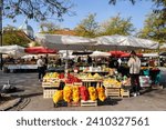 Ljubljana Central Market, Slovenia, Central Europe,
