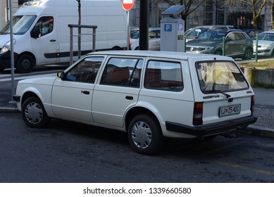 LJUBLJANA, SLOVENIA - MARCH 14, 2019: Opel Kadett D Caravan 1.6D Diesel Popular German Compact Estate (station Wagon) 1980s Car On The City Street