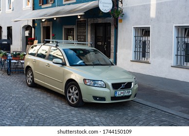 LJUBLJANA, SLOVENIA - MAY 27, 2020: Volvo V50 Compact Estate Station Wagon 2000s Car