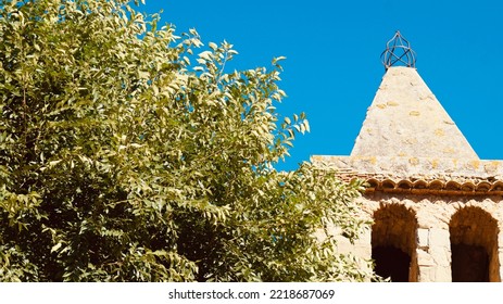 
Llampaies, GironaSpain; October 26 Of 2022: Church Of Sant Martí. Villages Of Alt Emporda.