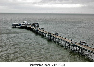 Llandudno Pier In Llandudno In North Wales In Winter