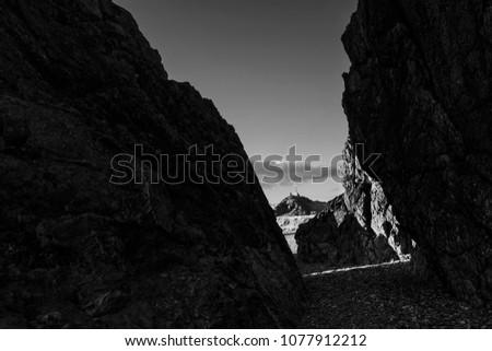 Similar – Säntis at Dawn Berg Säntis