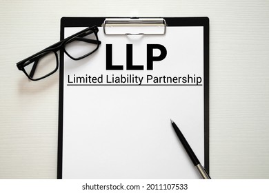 LLP Limited Liability Partnership Banner And Concept. Minimal Aesthetics.