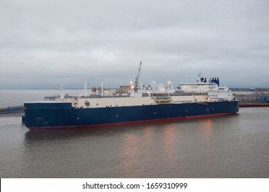 LNG Carrier At Sabetta Port