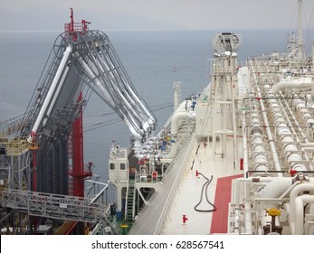LNG loading arms for load/discharge LNG cargo of liquefied natural gas tanker
