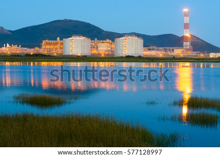 LNG plant, Sakhalin island, Russia