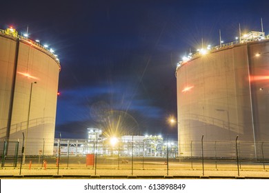 LNG Storage Tanks, LNG Terminal In Swinoujscie, Poland