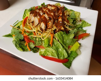 Lo Mein Chicken Salad With Peanut Butter Vinaigrette.