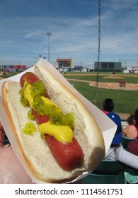 Loaded Hot Dog At The Ballpark