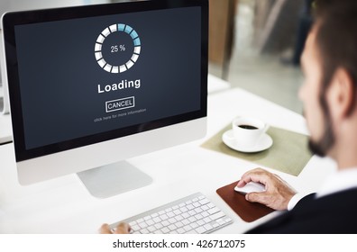 Loading Bar Load Waiting Indicator Concept Stock Photo 426712075 ...