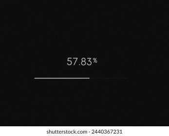 Loading bar processing. Set of percentage loading bar. System software update and upgrade concept. 57.83% - Powered by Shutterstock - Get 15% off with code: PIKWIZARD15