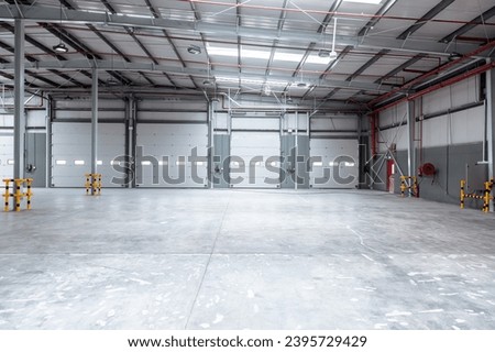 Loading bay in the logistics center