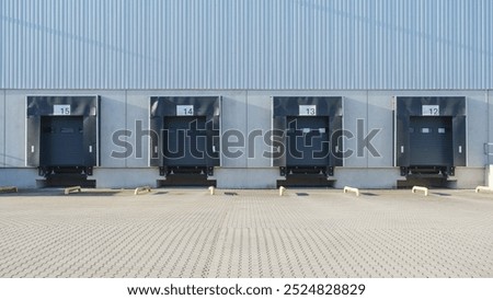 loading docks of a warehouse
